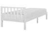 Wooden EU Single Size Bed White FLORAC_752715
