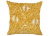 Tufted Cotton Cushion Geometric Pattern 45 x 45 cm Yellow ALCEA_835092