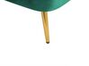 Chaise longue de terciopelo verde esmeralda/dorado derecho ALLIER_872815