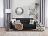 3 Seater Faux Leather Sofa Bed Black ABERDEEN_715734