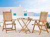 Set de terrasse table et 2 chaises en bois clair JAVA_785492