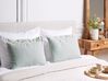 2 poduszki dekoracyjne w paski 40 x 60 cm zielono-białe SEBRINE_902103