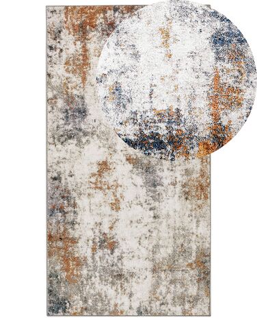 Teppich mehrfarbig 80 x 150 cm abstraktes Muster Kurzflor SHATIN 