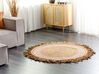 Pyöreä matto juutti beige ⌀ 140 cm GODEKLI_904067