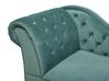 Chaise longue sinistra in velluto verde menta NIMES_696840