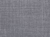Cama con somier de poliéster gris/plateado 140 x 200 cm PARIS_743713