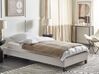 Fabric EU Single Bed Light Grey ROANNE_903101