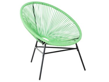 PE Rattan Accent Chair Green ACAPULCO