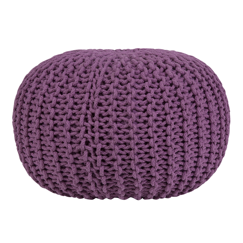 Puf 50 x 35 cm fioletowy CONRAD