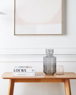 Kukkamaljakko lasi harmaa 33 cm DIKELLA