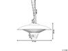 Ceiling Mounted Electric Patio Heater Silver KABA_799729