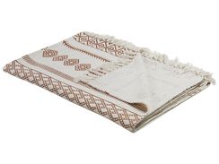 Huopa puuvilla beige/ruskea 130 x 180 cm JORHAT