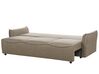 Canapé-lit avec rangement en tissu marron KRAMA_898337