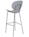 Set of 2 Bar Chairs Light Grey SHONTO_886210