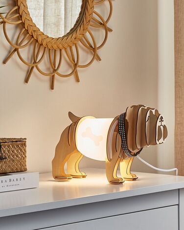 Table Lamp Dog Light Wood DOUCE