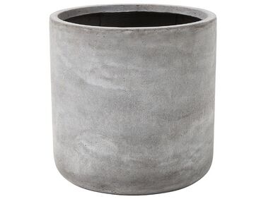 Vaso para plantas em fibra de argila cinzenta 51 x 51 x 50 cm MESSENE