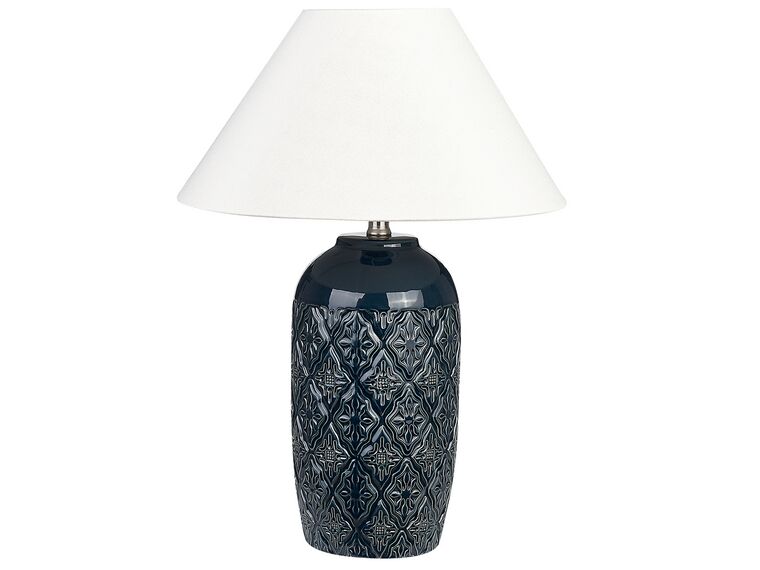 Ceramic Table Lamp Dark Blue TELIRE_849285