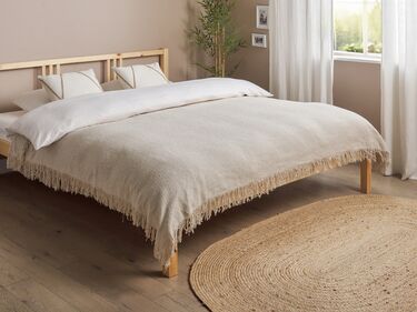 Cotton Bedspread 150 x 200 cm Grey YERBENT