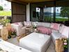 Conjunto de 2 almofadas decorativas rosa 45 x 45 cm FREESIA_849510