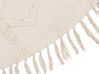 Tapis rond en coton ⌀ 140 cm beige HARRAN_840594