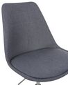 Lot de 2 chaises en tissu gris graphite DAKOTA_868417