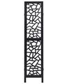 Biombo com 4 painéis em madeira preta 170 x 163 cm PIANLARGO_874015