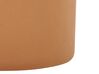 Pouf en velours orange ⌀ 47 cm LOVETT_781079