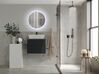 Móvel de casa de banho com espelho em branco e cinzento escuro MANZON_819870