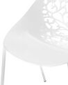 Set of 4 Dining Chairs White MUMFORD_679333