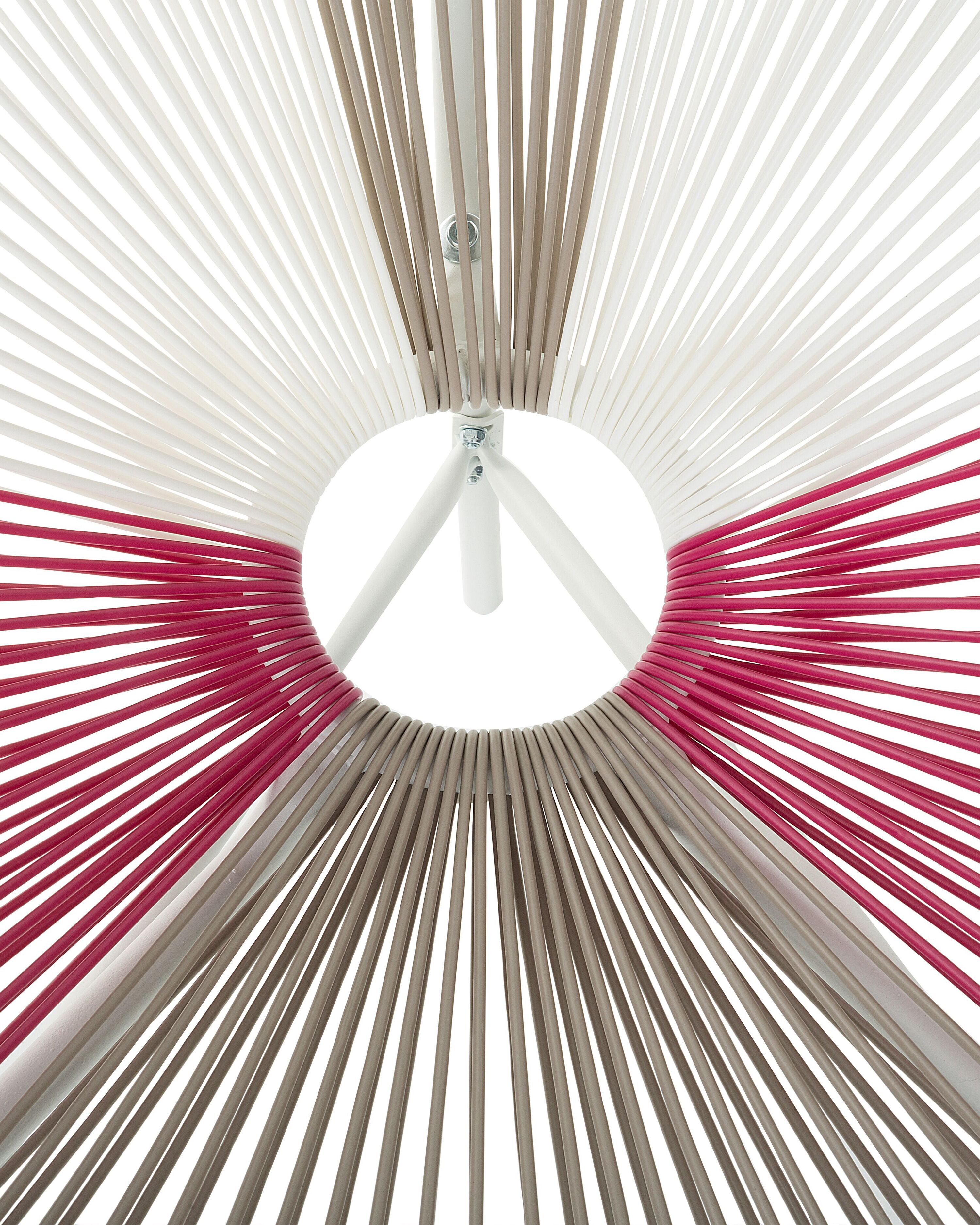 Set of 2 PE Rattan Accent Chairs Multicolour Pink ACAPULCO | Beliani.co.uk