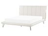 Súprava nábytku do spálne z umelej kože 160 x 200 cm biela BETIN_789126
