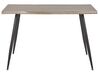 Dining Table 120 x 80 cm Light Wood and Black LUTON_786554