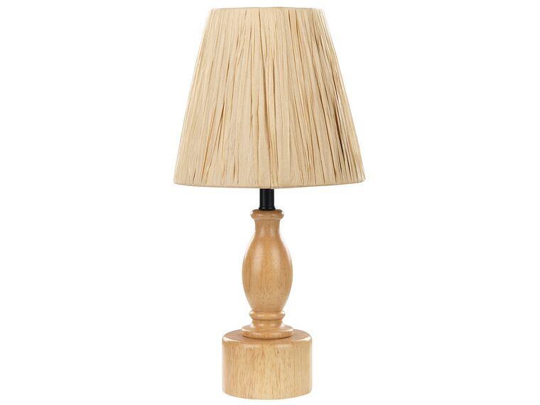 Lampada da tavolo legno chiaro e naturale 41 cm MORONA_871543