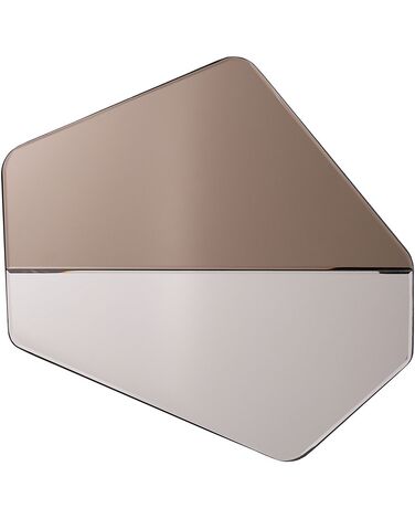Metalowe lustro ścienne 54 x 52 cm srebrne WARHEM