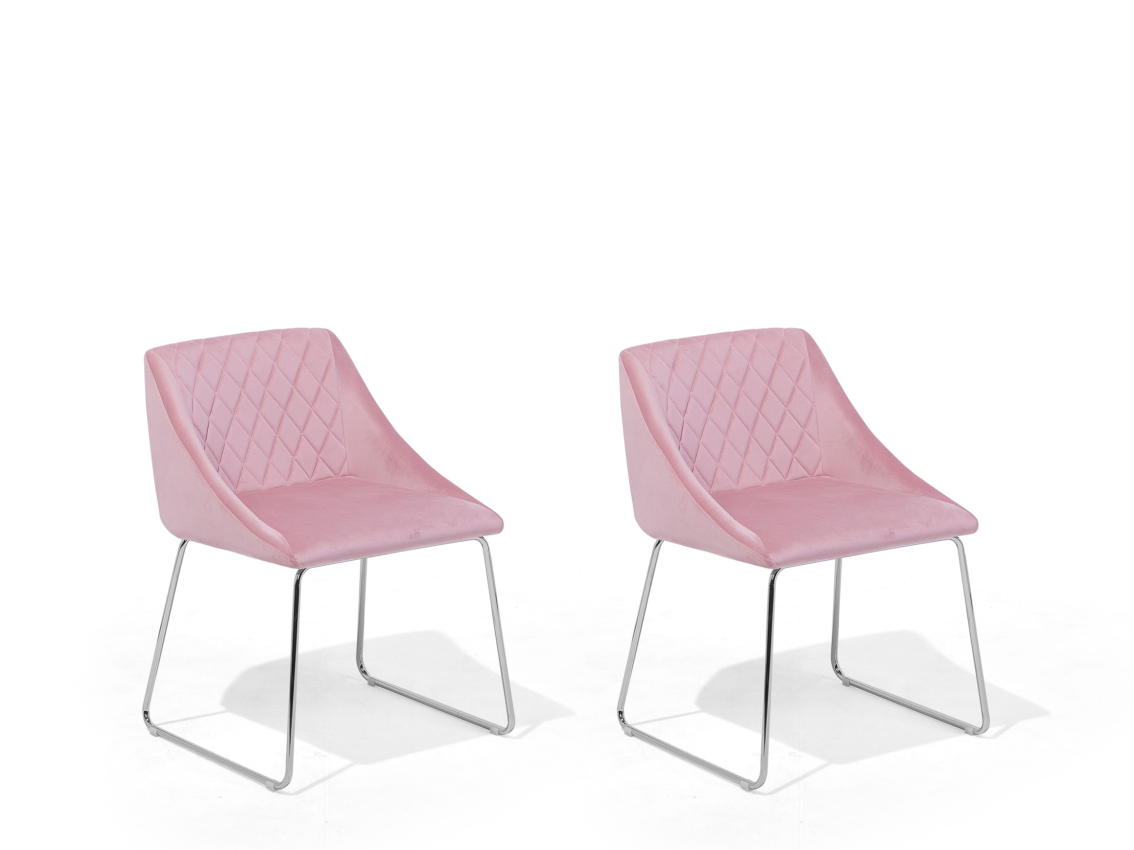 TUKAILAI 2 Pezzi Rosa Sedie Cucina Moderne Sedie Sala da Pranzo Sedie Velluto Soggiorno Sala Attesa Pranzo