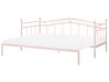 Kovová postel 90 x 200 cm pastelově růžová TULLE_883113