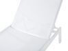 Chaise longue en aluminium blanche CATANIA II_510321