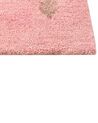 Gabbeh Teppich Wolle rosa 80 x 150 cm Tiermuster Hochflor YULAFI_855769