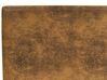 Polsterbett Kunstleder braun Lattenrost 140 x 200 cm FITOU_875877