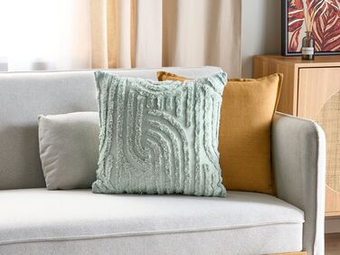 Cotton Cushion 45 x 45 cm Green TELLIMA