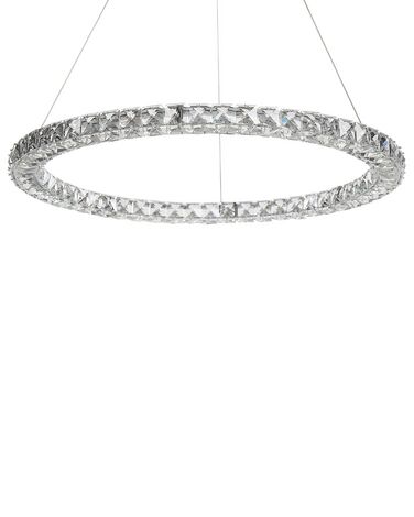 Hanglamp kristal/zilver MAGAT