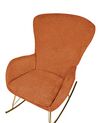 Boucle Rocking Chair Orange ANASET_914721