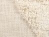 Almofada decorativa tufada em algodão creme 45 x 45 cm AVIUM_838636