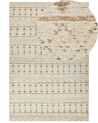 Teppich Baumwolle / Nutzhanf beige 200 x 300 cm zweiseitig SANAO_869944