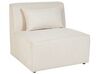 Module fauteuil en velours côtelé beige pour canapé LEMVIG_873068