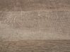 Biurko z półką 120 x 60 cm ciemne drewno FORRES_725968