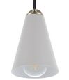 Metal Pendant Lamp Grey CARES_690656