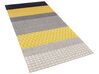 Vlnený koberec 80 x 150 cm žltá/sivá AKKAYA_797443