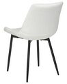Set of 2 Velvet Dining Chairs Off-White MELROSE II_885767