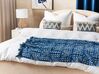 Cotton Blanket 130 x 180 cm Navy Blue SHIVPURI _829403